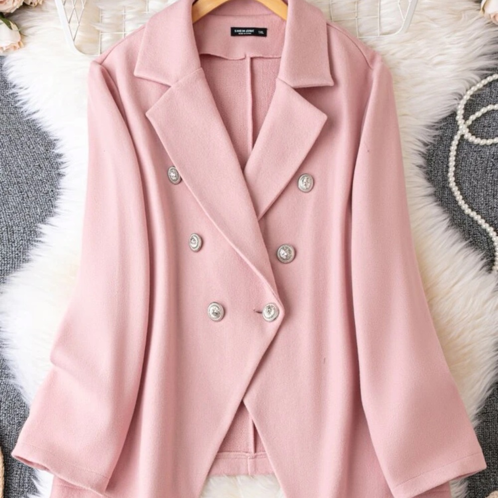 Beautiful woman overcoat